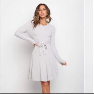 New Petal & Pup gray sweater dress